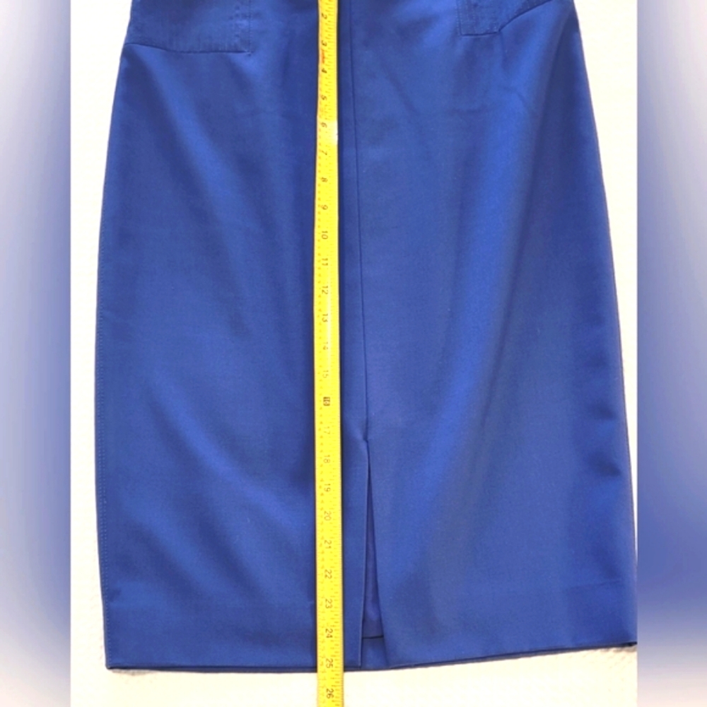 White House Black Market Pencil Skirt in Size 10 Blue - Picture 6 of 7